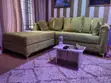 Olive Green L-Shaped Sofa Chair - 2
