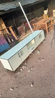 5ft Farar HDF TV Shelf - 1