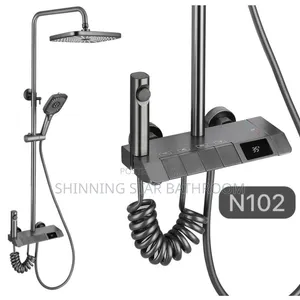 LED Thermostatic Standing Shower