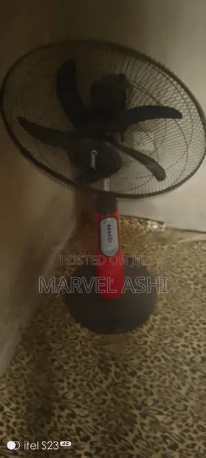 Century Rechargeable Standing Fan - Yellow