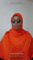 Ingantacciyar Hijab Orange Mai Gyale - 2