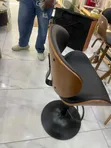 Adjustable Wooden Kitchen and Barstool - 2