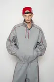 Grey Oversized Tracksuit Set - 1