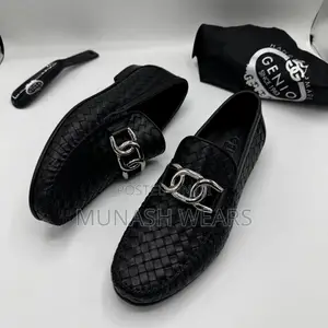 Italian Genio Leather Basket Loafers - Sizes 40-46