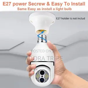 Kyamaran CCTV Mai Siffar Kwallon Fitila E27 - Mara Igiyar Waya 360°