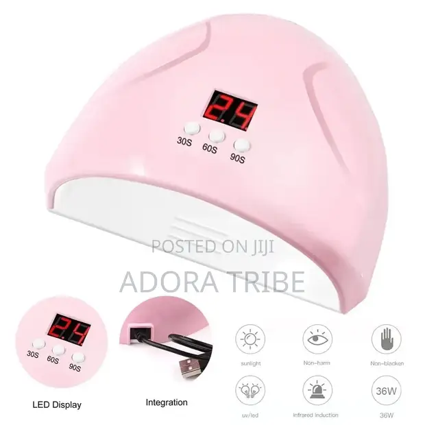 UV LED Nail Lamp Dryer - Pink - 1
