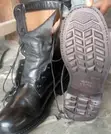 Black Leather Combat Boots - Tsoffin ROK Army Surplus - 2
