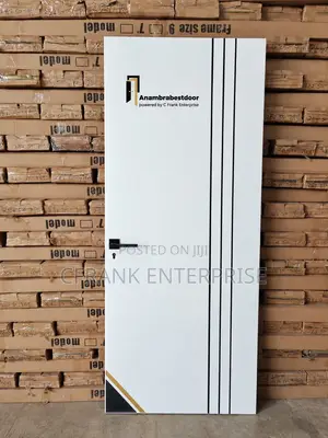 White Luxury HDF Interior Door - Anambra