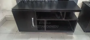 Home Interiors Black TV Stand with Drawers