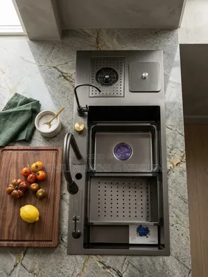 33-Inch Workstation Kitchen Smart Sink - Gunmetal Black