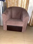 Home Interiors Cushion Chair - Brown - 1