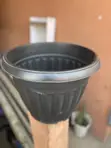 Extra Large Black Plastic Flower Pot - 1