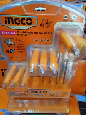 8pc T-Handle Hex Wrench Set