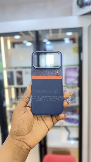 Mercedes-Inspired Eco-Leather & Fabric Case for Apple iPhone