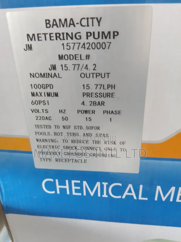 Amtech Chemical Metering Pump 15L/h - 1