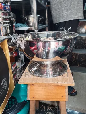 13 Litre Silver Champagne Bowl with Deer Head Handle