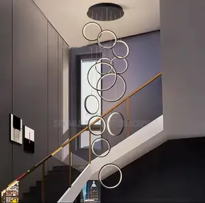 Modern LED Pendant Ring Lights for Dining & Living Rooms