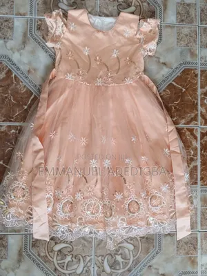 Brand New Peach Princess Party Dress for Girls (3-5 Years)
