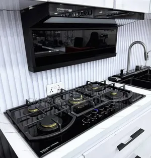 Polystar 90cm 5-Burner Gas Cooker with Extractor Hood