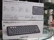 Logitech Pebble Keys 2 K390 Wireless Keyboard - Gray - 1