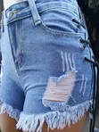 LadyB Fashion Ripped Bumshort Jeans - 1