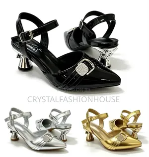 Crystal Fashion House Girls High Heel Shoes (Sizes 25-38)