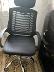 Used Office Chair - Black Mesh - 1