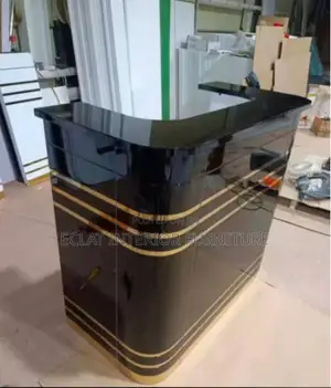 Black Reception Desk - Brand New