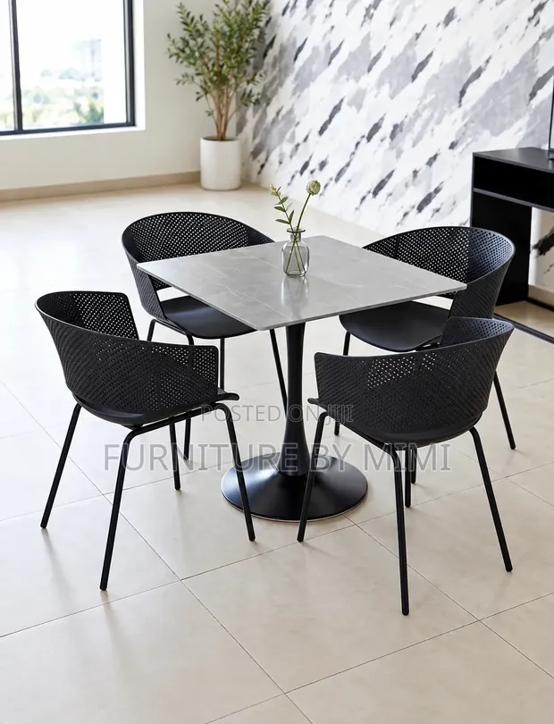 Modern 4-Seater Dining Set / Café Table - 1
