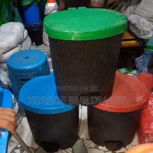 30L Heavy-Duty Plastic Wastebin with Foot Pedal