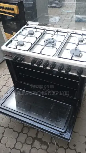 Polyester 5-Burner Gas Cooker with Oven & Grill