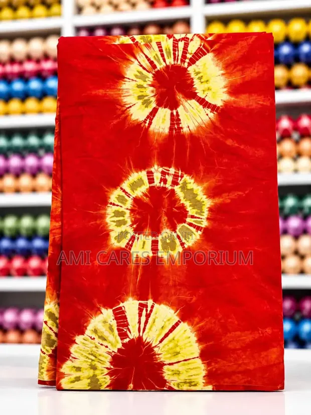 Adire Crepe Fabric - 4 Yards - 1