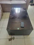 Home Interiors Center Table & TV Stand with Glass Top - 1