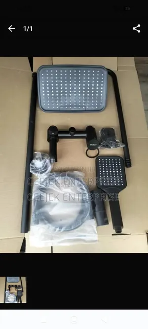 Master Black Brimix Standing Shower
