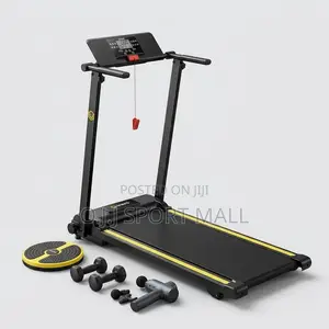 Supermax Pro 2HP Treadmill with Twister, Dumbbells & Massager