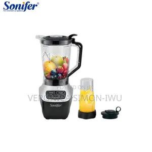 Sonifer 2-in-1 Blender Mai Amfani Da Wutar Lantarki Da Grinder, Kwalba 1.8L Na Filastik