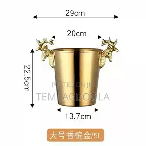 Quality Gold Wine/Champagne Bucket (3L & 5L)