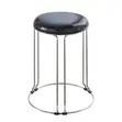 Modern Stackable Round Metal Dining Stool Chair - 1