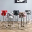 Modern Stackable Round Metal Dining Stool Chair - 3
