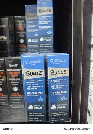 Bunee Minoxidil Foam Mai Girman Gashi & Gemu