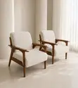 Brand New Home Interiors Wood Frame Accent Chair - 3