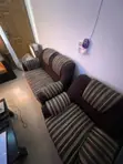 3 Seater Brown Sofa - 3
