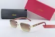 Custom Rimless Glasses with Wooden Temples - 1