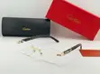 Custom Rimless Glasses with Wooden Temples - 2