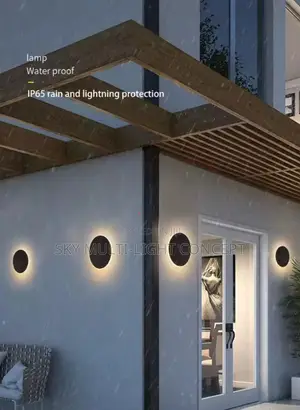 Nordic Minimalist Round LED Wall Light, Waterproof