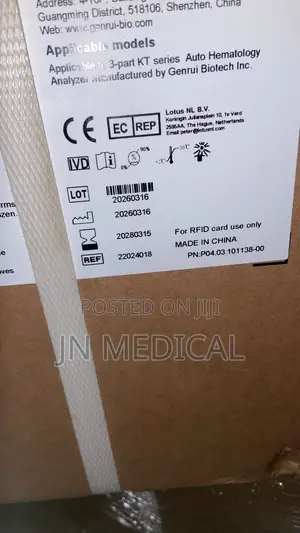 KT03 Genrui Diluent don Hematology Analyzer