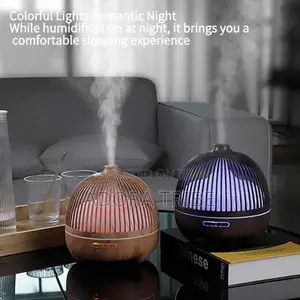 Birdcage Aroma Diffuser Mai Hasken LED 7