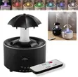 Rotating Waterdrop Aroma Diffuser with Remote & LED Light - 2