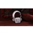 Bridal Ring Set - Silver-Plated Rhinestone - 4