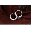 Bridal Ring Set - Silver-Plated Rhinestone - 5
